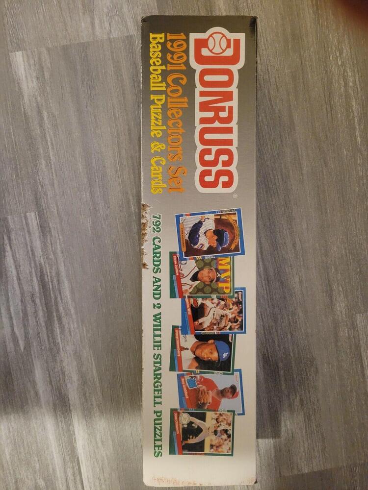 1991 Donruss Complete Collectors Factory baseball Set 792 Cards PLUS PUZZLES 89